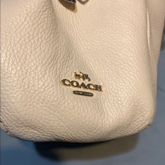 Sold another site —Coach Cream Leather Handbag - Picture 11 of 16